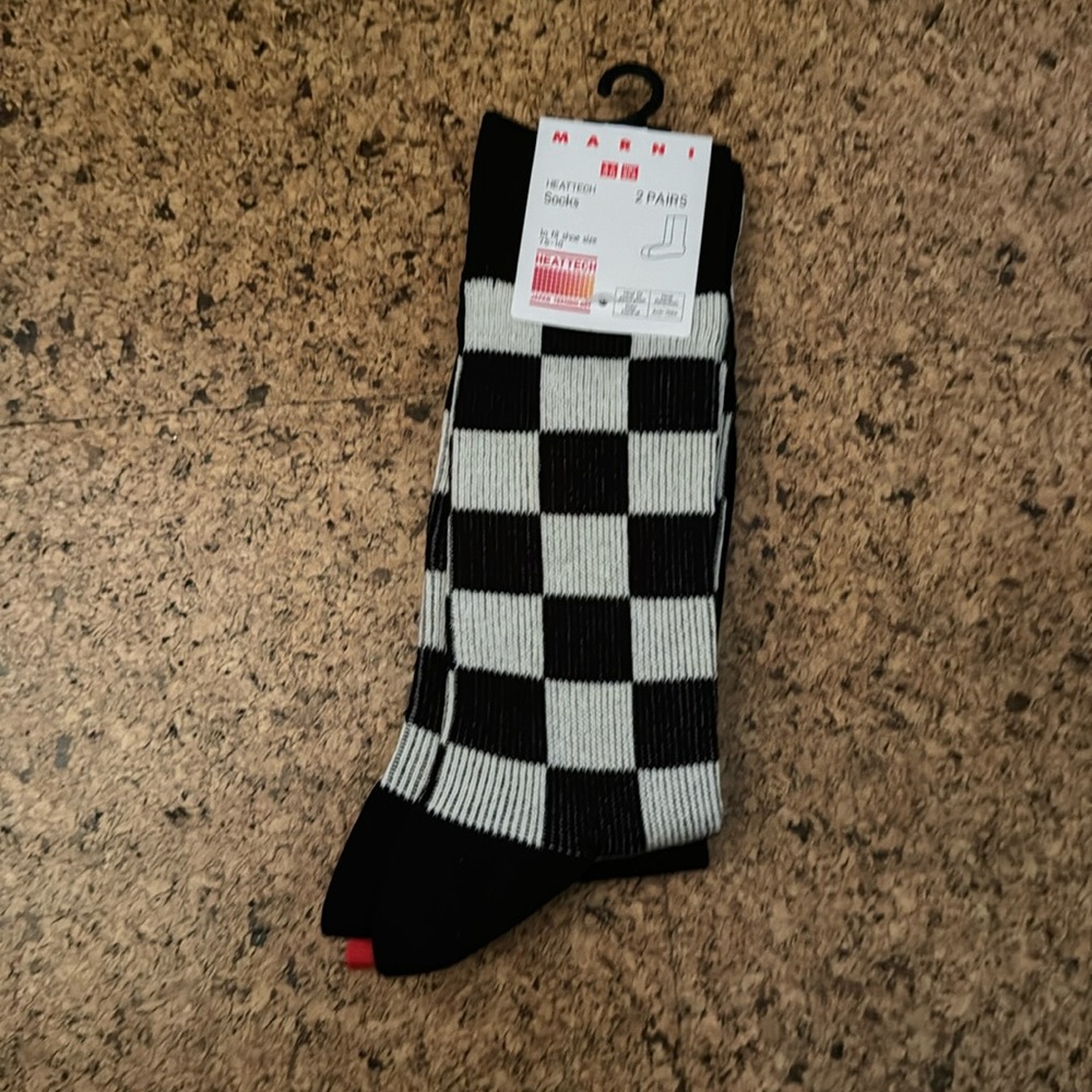 Marni x Uniqlo Heattech Socks 2 pair